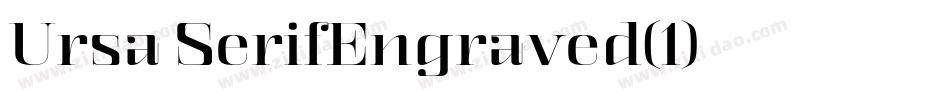 Ursa SerifEngraved(1)字体转换